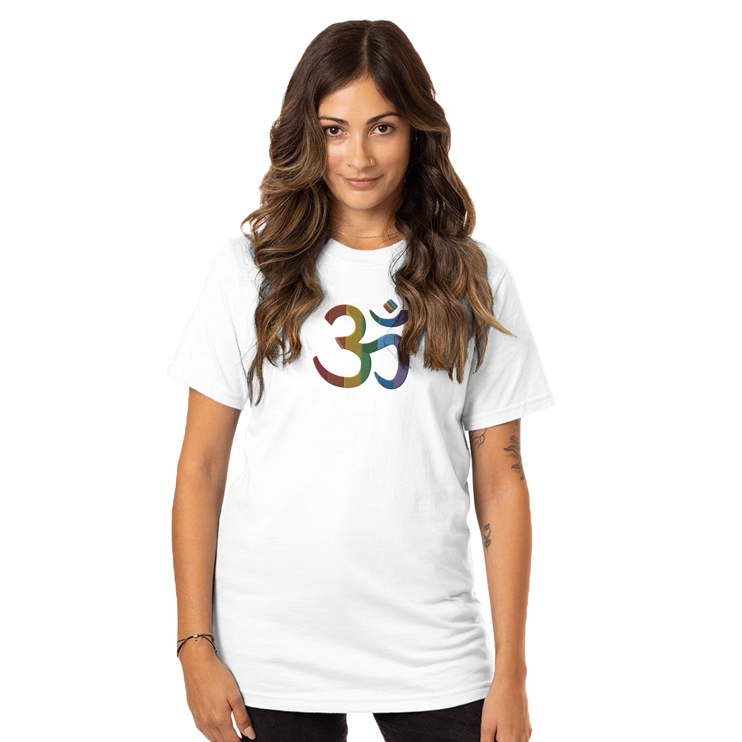 Pride Aum Symbol Embroidered Unisex T-Shirt